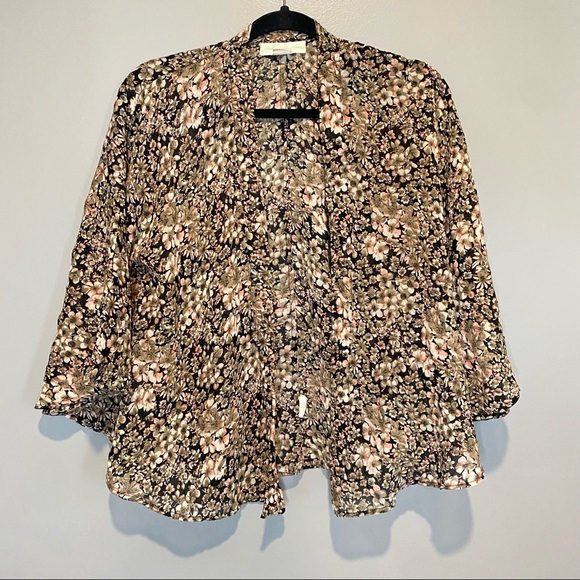 Staring At Stars Womens Floral Lightweight Polyester Open Front Cardigan Size M - Picture 1 of 4